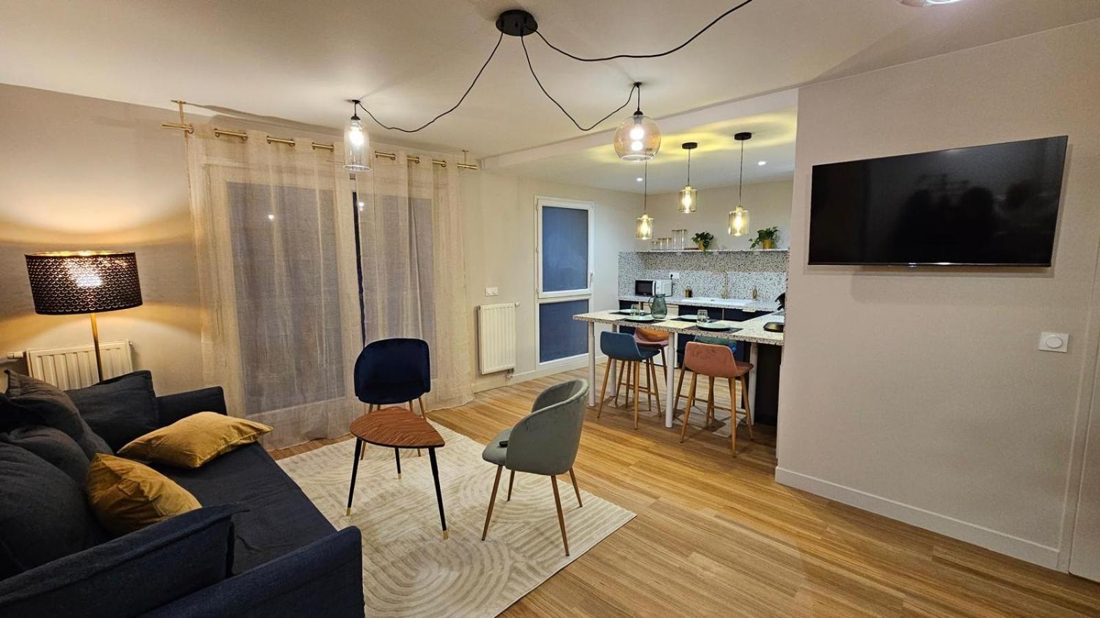 L'Ecrin Bleu Apartment Aubervilliers Bagian luar foto